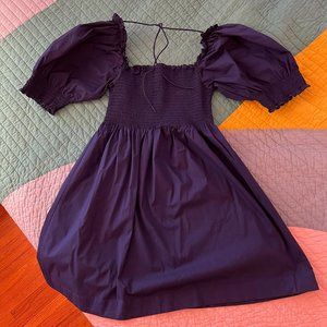 Hill House Home Athena nap dress - navy poplin